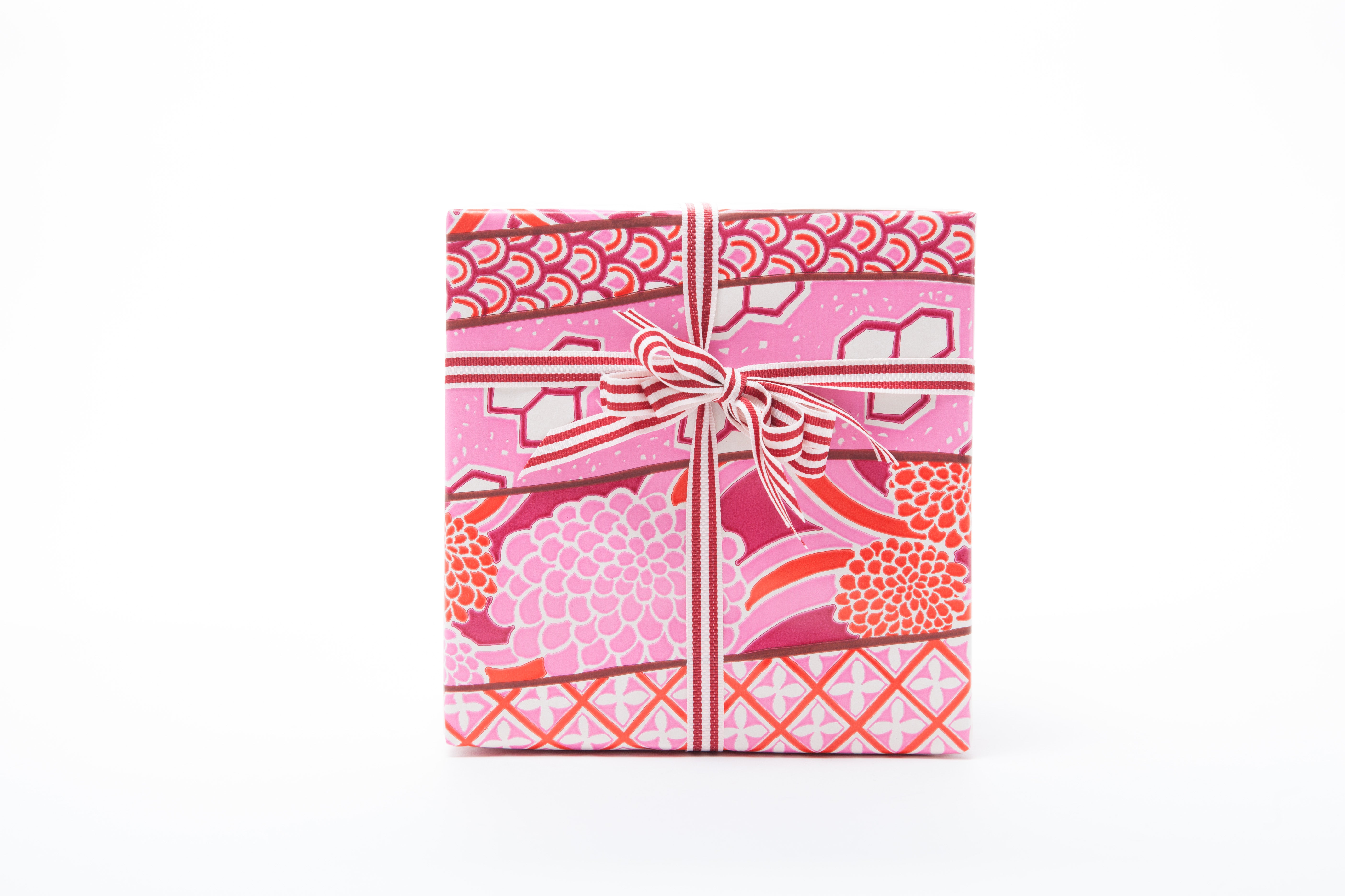 Zentangle Stripe Pink Graphic Vintage Paper
